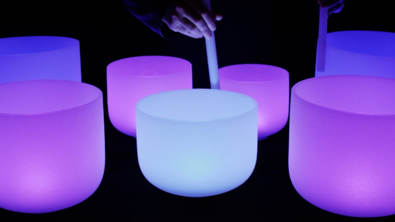 Crystal Bowl Sound Bath For 7 Chakra Healing Sleep & Meditation 432Hz ...