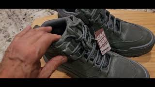 Furuian Steel Toe Boots Comfortable Lightweight Work Boots Men Slip Resistant High Top Steel Toe
