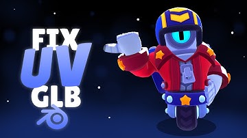 How to fix texture UV on glb models in Blender (Brawl Stars rendering tutorial)