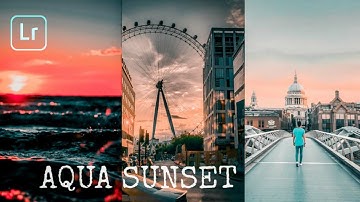 Aqua sunset | lightroom mobile preset free DNG \ XMP