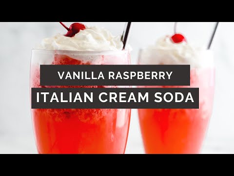 Vanilla Raspberry Italian Cream Soda