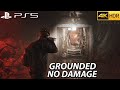 The last of us 2 ps5 aggressive gameplay  rat king boss grounded  no damage  4k60fps 