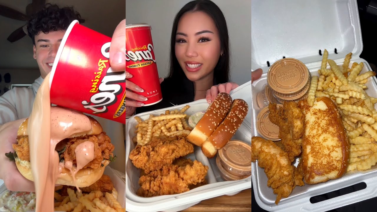 Raising Cane’s TikTok Mukbang Compilation!