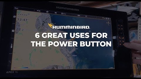 6 great uses for the Power Button on Humminbird Apex and Solix