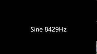 Sine 8429Hz Audio Only