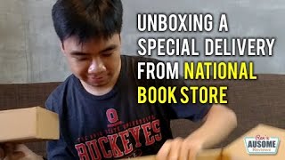 Unboxing a special delivery from National Book Store