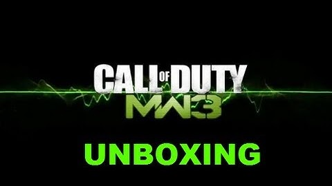 Modern warfare 3 Ps3 Unboxing