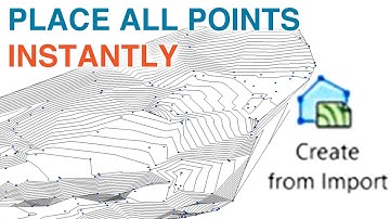 2D to 3D topography using import points file from AutoCad - Revit tutorial