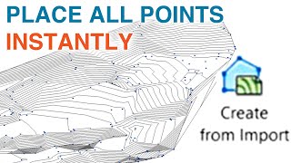 2D to 3D topography using import points file from AutoCad  Revit tutorial