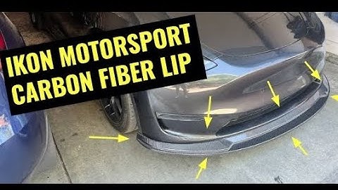 IKON Motorsport Carbon Fiber Front Lip | Tesla Model Y