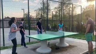 Bri vs Domi Table Tennis