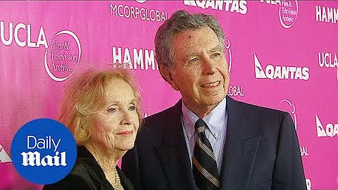 The late Jeffrey Hayden on the red carpet with wif...