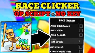 *NEW* Race Clicker OP Script (EVENT WINS AUTOFARM, AUTO REBIRTH, AUTO RACE) PASTEBIN