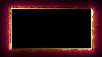 Neon Light Border | Frames Template Video | Glowing Frame Black Screen | Background Loop #69