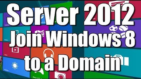 Server 2012 Join Windows 8 to Domain