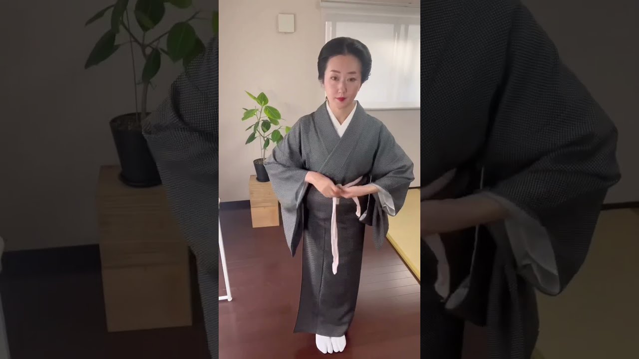 簡単！きものの着方 #着物 #着付け #きもの #着方 #きもので
