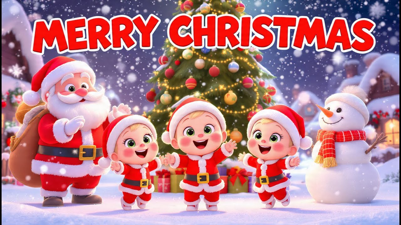 Merry Christmas Song for Kids 🎄 | Jingle Bells Dance & Fun | Toddler ...