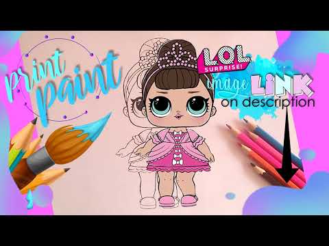 Easy Draw Print and Paint LOL Surprise Step by Step LINK ON DESCRIPTION