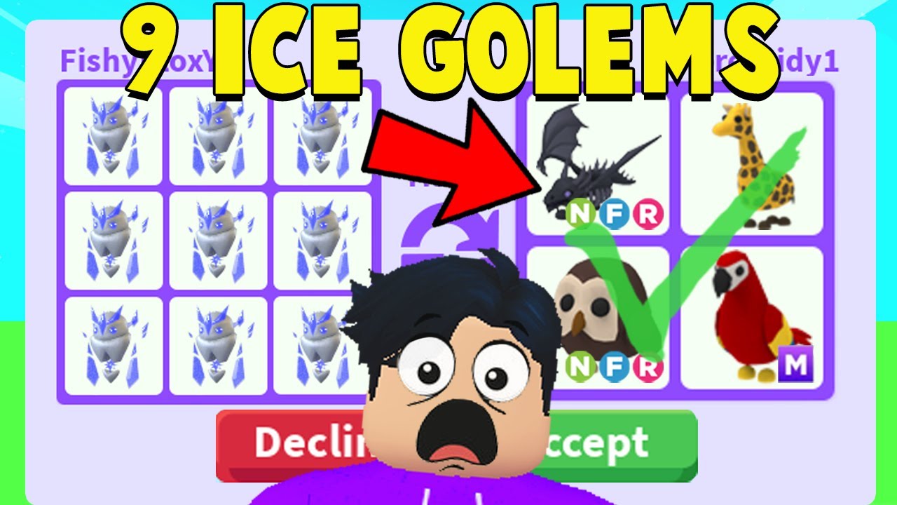 ⭐Fishy on X: Giving Away Ice Golems in Adopt Me! Comment Roblox Username!  💜 Any support on my art tweet linked below would be appreciated !   / X