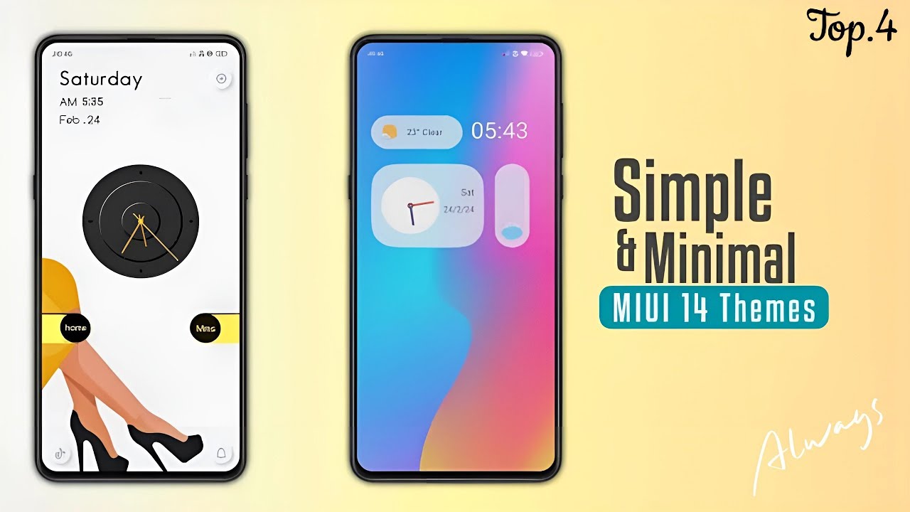 4 Minimal MIUI 14 Themes For Xiaomi,Redmi,Poco | Best MIUI 14 Themes