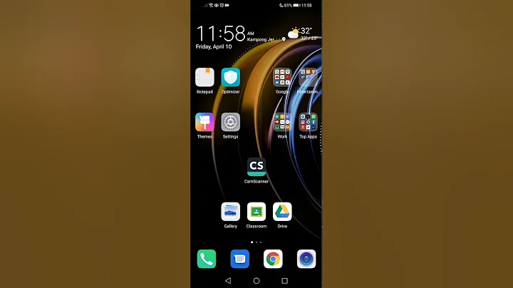 Uploading photo in pdf format into google classroom using camscanner