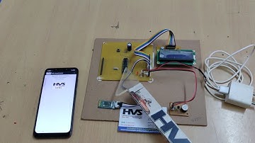 Voice commands based LCD scrolling notice board