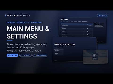 Stop Rebuilding Your Main Menu Every Project - UE5 CommonUI Menu System