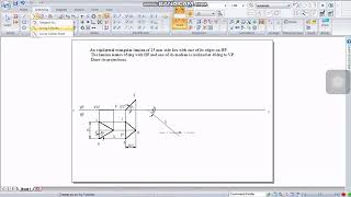 Computer aided engineering drawing: Projection of planes : Beta angle problem