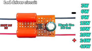 Led driver circuit Use 3w 6w 9w 12w 15w 24w 48w Mcpcb || Using Mb10f rectifier