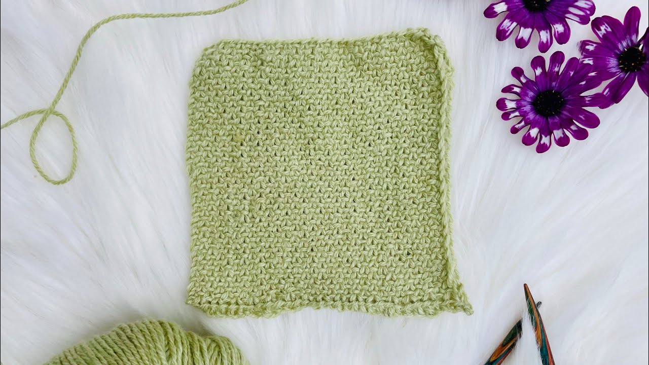 Vævestrik / Linen stitches / Perlestrik - frem og tilbage