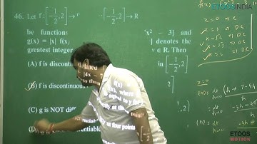 JEE Advanced 2016 Mathematics Solution Code-1 (Paper-2)  Q. 46 to 48 By Etoos Faculty