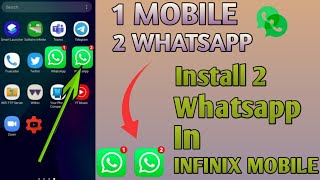 How to use two whatsapp accounts in Infinix mobile | Ek Infinix mobile mien 2 Whatsapp kaise chalaye