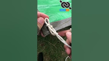 Simple Knot for Tarp Corner Setup #knotshort