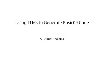 Using LLMs to Generate Basic09 Code: A Tutorial - Week 4