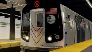 MTA NYCT R160A (G) Bedford-Nostrand Avs To/From Hoyt- Schermerhorn St. IND Weekend schedule.