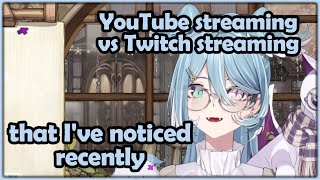 Difference in streaming on Twitch & Youtube according to Elira