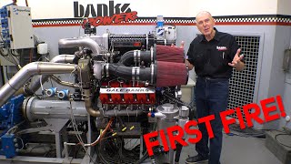 SUPER-TURBO DURAMAX FIRST FIRE! Building A Monster Truck Engine Pt 12