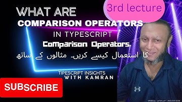 What are Comparison Operators in TypeScript? |How to use Comparison  operators in TypeScript?
