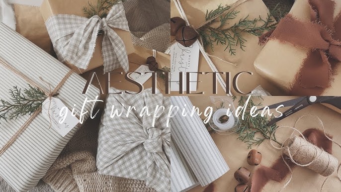Easy & Aesthetic Gift Wrapping for Christmas 