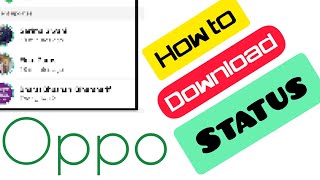 Status kaise download kare||how to download whatsapp status||oppo screenshot 4