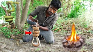 Survival Skills..! Need WATER, FIRE & FOOD | காட்டுக்குள் உயிர் பிழைப்பது..! | Primitive Technology by Mr.Village Vaathi 573,062 views 11 months ago 10 minutes, 55 seconds