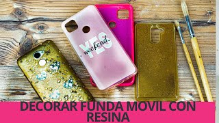 Funda Móvil 🎉🎴🎴Reparar y Decorar con RESINA 👍🏻👍🏻