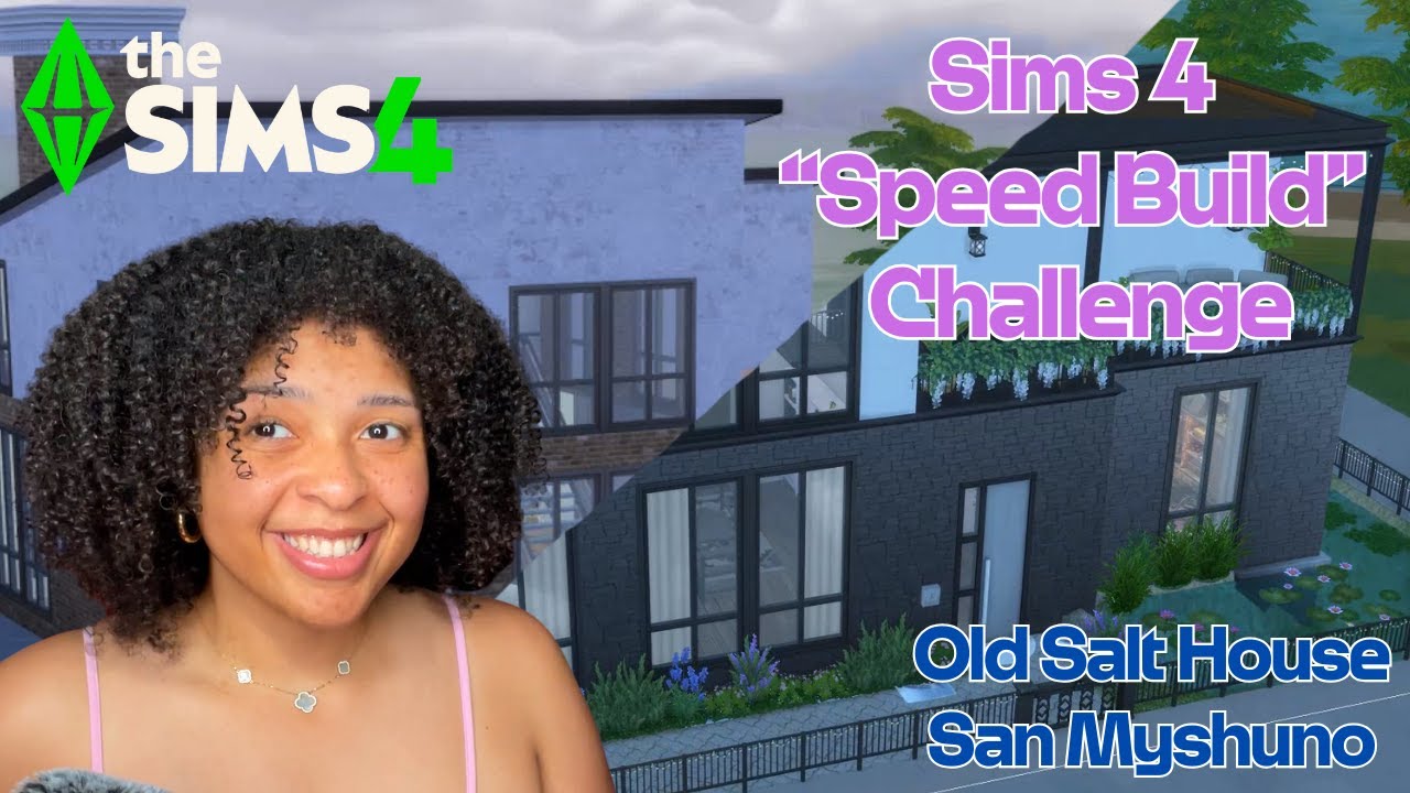My very first Sims 4 speed build on YouTube! Old salt house!