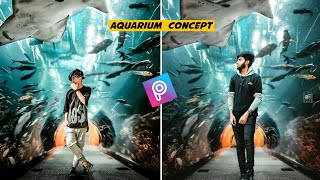 PicsArt Aquarium Concept | PicsArt Aquarium photo Editing Tutorial Step by step | Unicorn Photograph screenshot 4