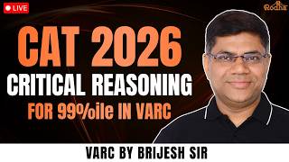 VARC: Master Critical Reasoning for CAT 2026 | Ep 15 | Brijesh Sir Rodha