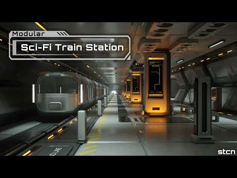 Modular Sci-Fi Train Station