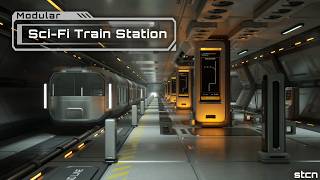 Modular Sci-Fi Train Station