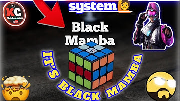 Black Mamba Pattern on rubik