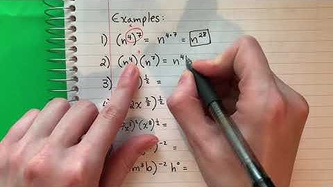 Multiplication Properties of Exponents - Exponent Rules Part 3