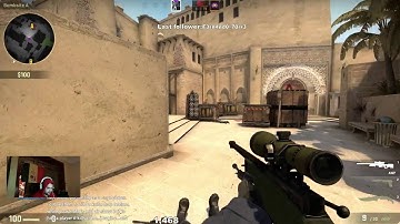 CALLED IT!! Insane no scope 1v1 sniper on cs go + Crazy reaction ( Livestream highlight )